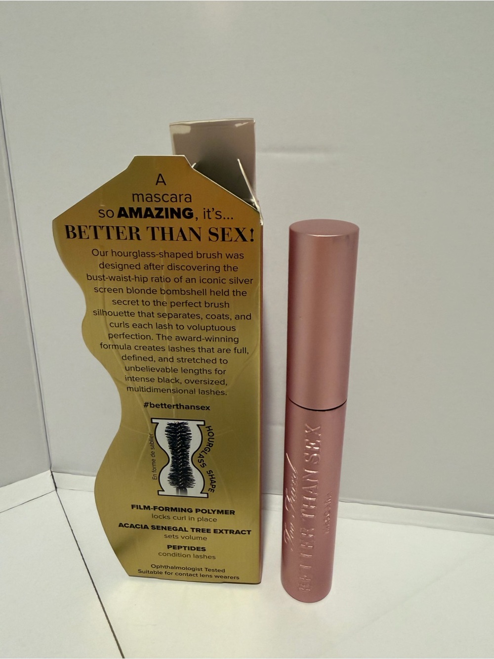 NIB! Too Faced Better Than Sex Mascara BLACK 0.27oz/8ml - Picture 3 of 5